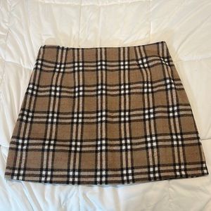 NWT Pink Lily Plaid Skirt